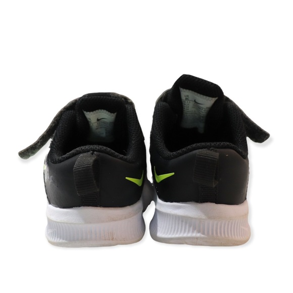 Nike Downshifter Sneakers Black & Green Size 8C - Picture 2 of 8